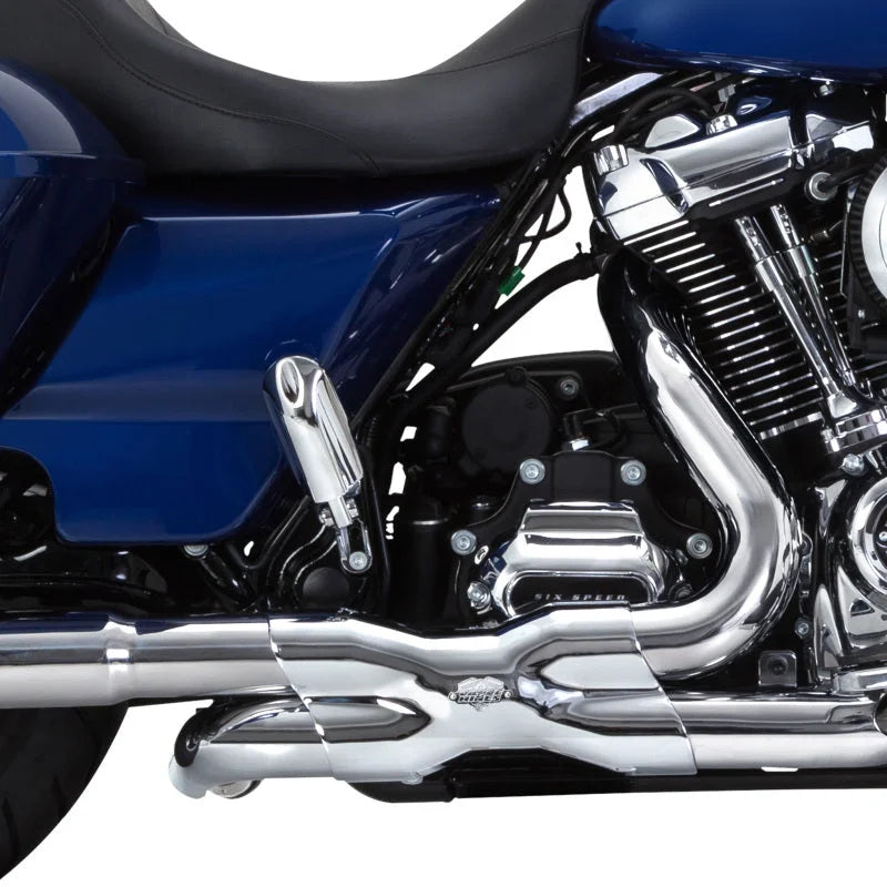 Vance & Hines HD Dresser 17-22 Power Duals  Header Exhaust - Side View