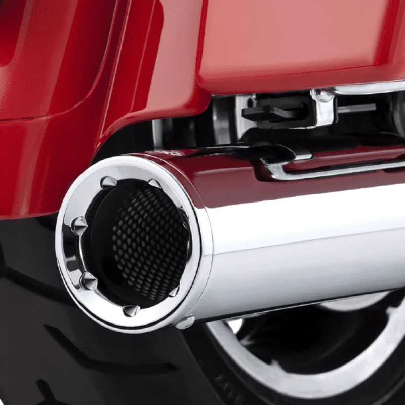 Vance & Hines HD Dresser 95-16 Hi-Output S/OS C Slip-On Exhaust - Side View
