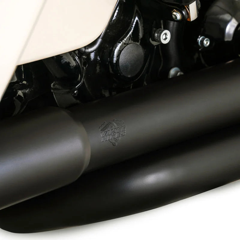 Vance & Hines HD Dresser Duals 17-22 Header/Heat Shield Black PCX Header Exhaust - Main Product View