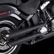 Load image into Gallery viewer, Vance &amp; Hines HD Softail 07-17 Fatboy Twin Slash Chrome Slip-On Exhaust