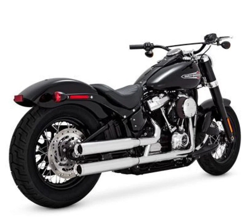 Vance & Hines HD Softail 18-22 Eliminator S/OS Chrome Slip-On Exhaust - Main Product View