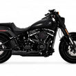 Load image into Gallery viewer, Vance &amp; Hines HD Softail Fat Bob 18-22 Hi-Output 2-1 Black PCX Full System Exhaust