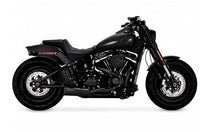 Load image into Gallery viewer, Vance &amp; Hines HD Softail Fat Bob 18-22 Hi-Output 2-1 Black PCX Full System Exhaust