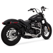 Load image into Gallery viewer, Vance &amp; Hines HD Softail Fat Bob 18-22 Upsweep SS 2-1 PCX Full System Exhaust - Side View