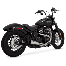 Load image into Gallery viewer, Vance &amp; Hines HD Softail Fat Bob 18-22 Upsweep SS 2-1 PCX Full System Exhaust - Side View