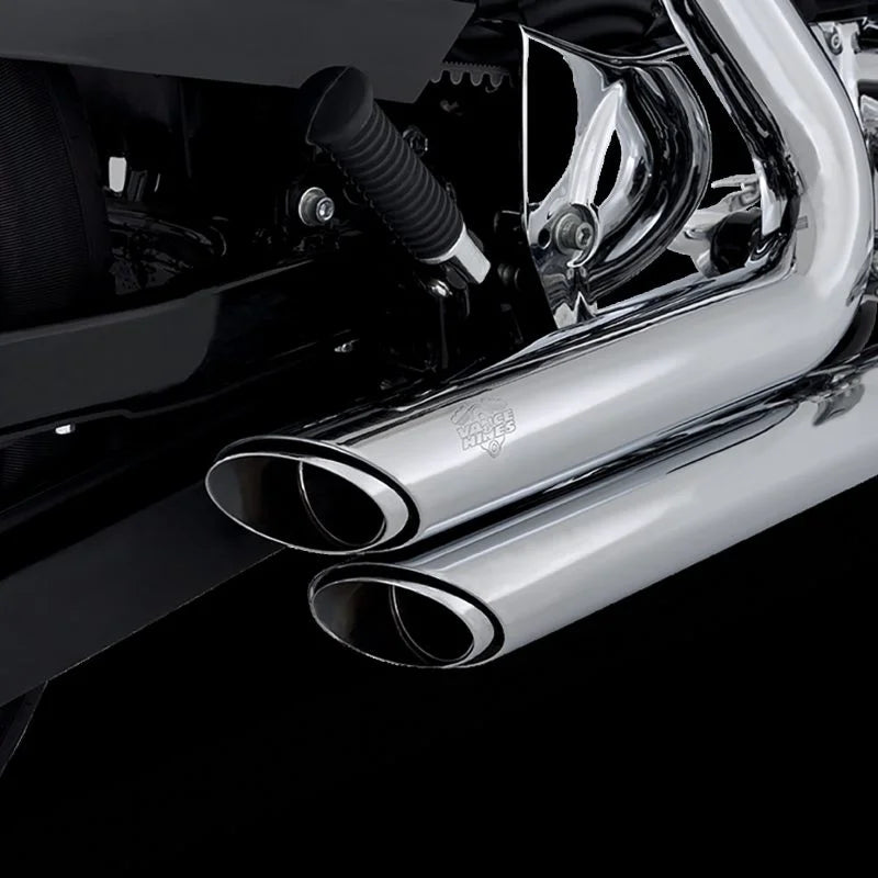 Vance & Hines HD Sportster 14-22 Shortshots Stag Chrome Full System Exhaust - Side View