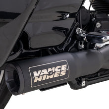 Load image into Gallery viewer, Vance &amp; Hines HD  Touring 17-22 HO 2-1 Black Full System Exhaust - Main Product View