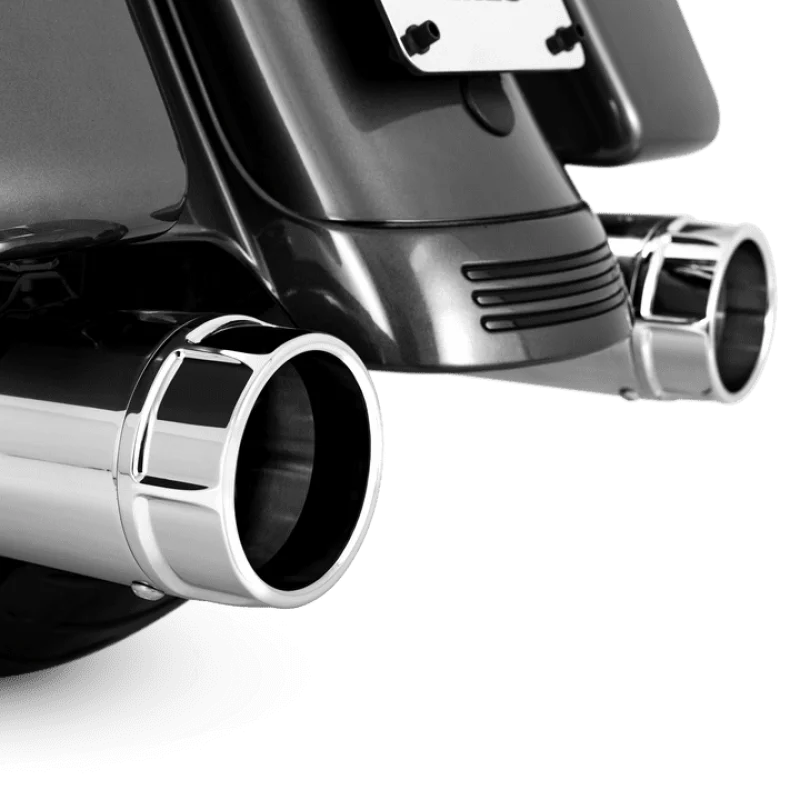 Vance & Hines HD Touring 95-16 Torquer 450 Chrome Slip-On Exhaust - Main Product View