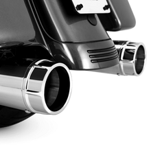 Load image into Gallery viewer, Vance &amp; Hines HD Touring 95-16 Torquer 450 Chrome Slip-On Exhaust - Main Product View