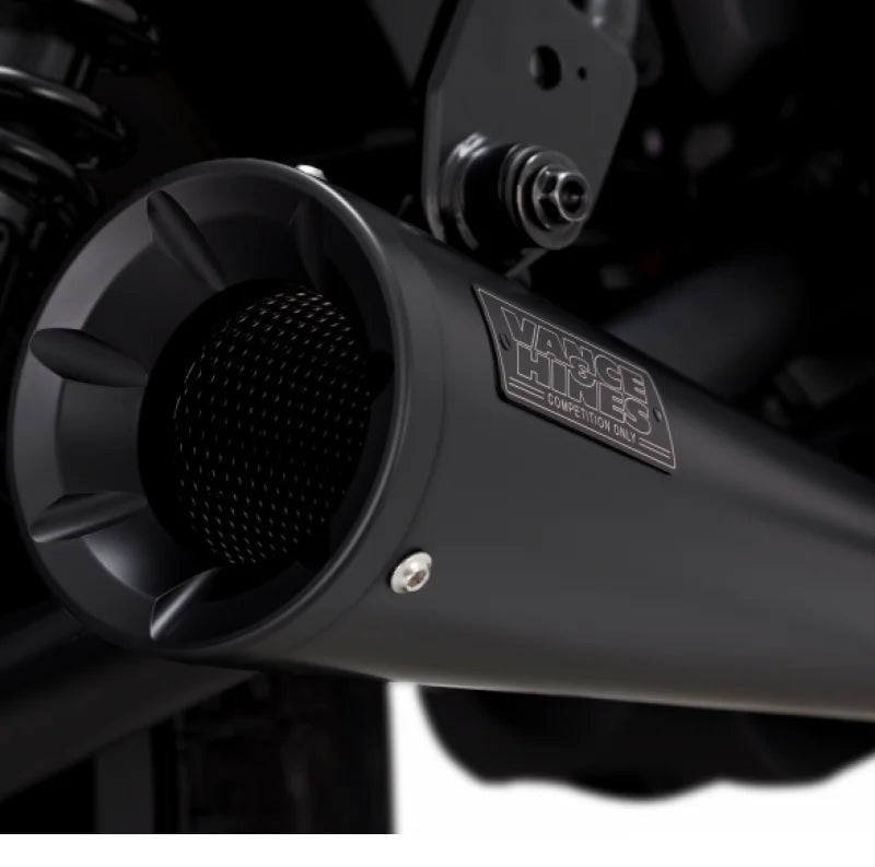 Vance & Hines HONDA 17-20 Rebel S/O Black Slip-On Exhaust - Side View