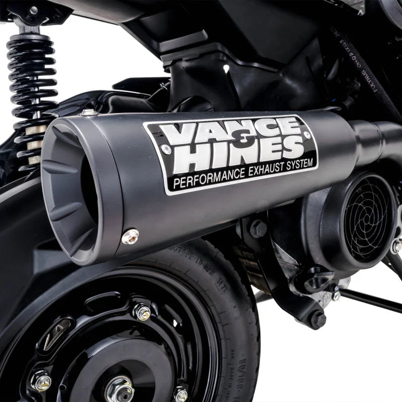 Vance & Hines HONDA 17-22 Navi Upswp Exh Black Slip-On Exhaust - Side View