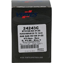 Load image into Gallery viewer, Vertex Piston 01-16 KTM 125 EXC 125cc Cast Race Piston Kit - Side View