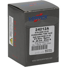 Load image into Gallery viewer, Vertex Piston 03-24 KTM 85 SX 85cc Cast Replica Piston Kit - Installation View