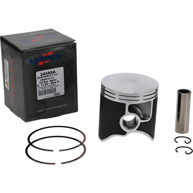 Vertex Piston 18-21 Beta RR 2T 300 300cc Cast Replica Piston Kit - Side View