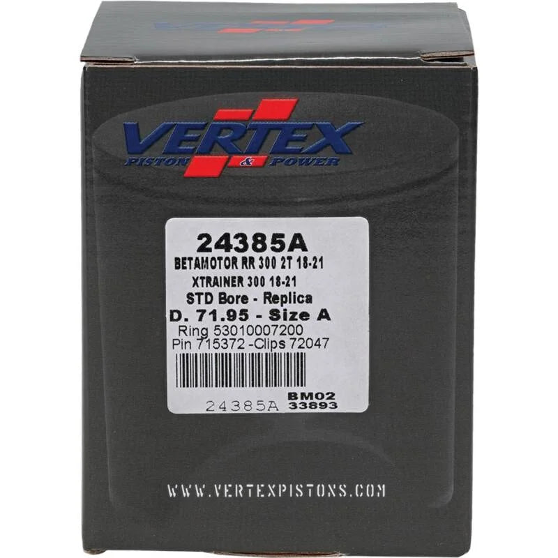 Vertex Piston 18-21 Beta RR 2T 300 300cc Cast Replica Piston Kit - Installation View