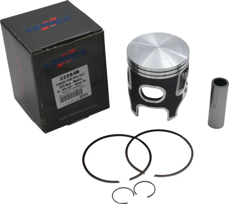 Vertex Pistons 22-23 XX 250/99-24 YZ 250/16-24 YZ 250 X Cast Replica Piston Kit - Side View