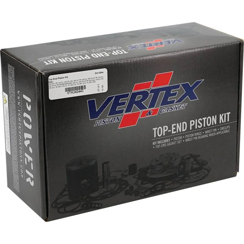 Vertex Pistons 300cc Top End Piston Kit fits 2018-2022 Ktm 300 EXC Tpi - Back View