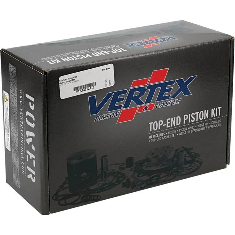 Vertex Pistons 85cc Top End Piston Kit fits 2018-2023 Ktm 85 SX - Back View