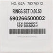Load image into Gallery viewer, Vertex Pistons 87-06 YFZ 350 Banshee Piston Ring - 66.500mm - Main Product View