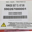 Load image into Gallery viewer, Vertex Pistons 88-06 YFS 200 Blaster Piston Ring - 1.00mm - Installation View