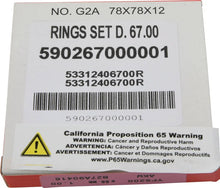 Load image into Gallery viewer, Vertex Pistons 88-06 YFS 200 Blaster Piston Ring - 1.00mm - Installation View