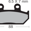 Load image into Gallery viewer, Vesrah Semi-Metallic Brake Pads - Side View