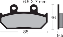 Load image into Gallery viewer, Vesrah Semi-Metallic Brake Pads - Side View