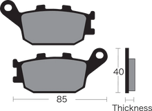 Load image into Gallery viewer, Vesrah Semi-Metallic Brake Pads - Side View