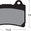Load image into Gallery viewer, Vesrah Semi-Metallic Brake Pads - Side View