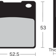 Load image into Gallery viewer, Vesrah Semi-Metallic Brake Pads - Side View