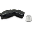 Load image into Gallery viewer, Vibrant 1 Piece PFTE Hose End -16 AN 45 Degree - Side View