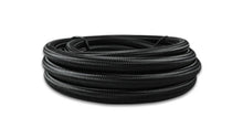Load image into Gallery viewer, Vibrant -10 AN Black Nylon Braided Flex Hose w/ PTFE liner (5FT long) - Side View