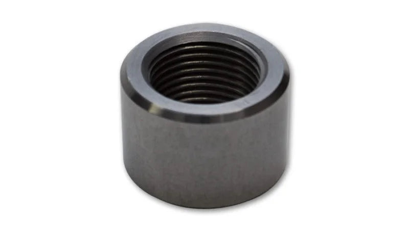 Vibrant -10 AN Female Weld Bung (7/8in -14 Thread) - Mild Steel - Side View