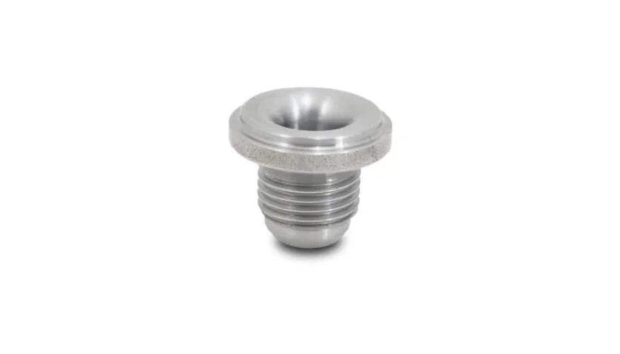 Vibrant -10 AN Male Weld Bung (1-1/8in Flange OD) - Mild Steel - Side View