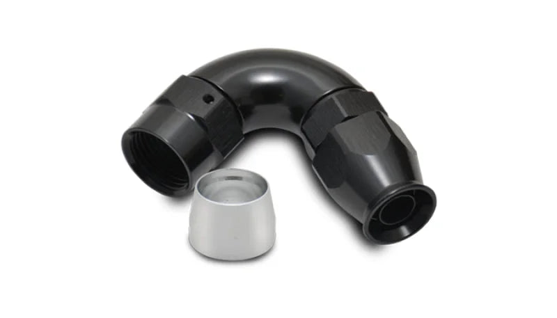 Vibrant -10AN 120 Degree Hose End Fitting for PTFE Lined Hose - Main Product View
