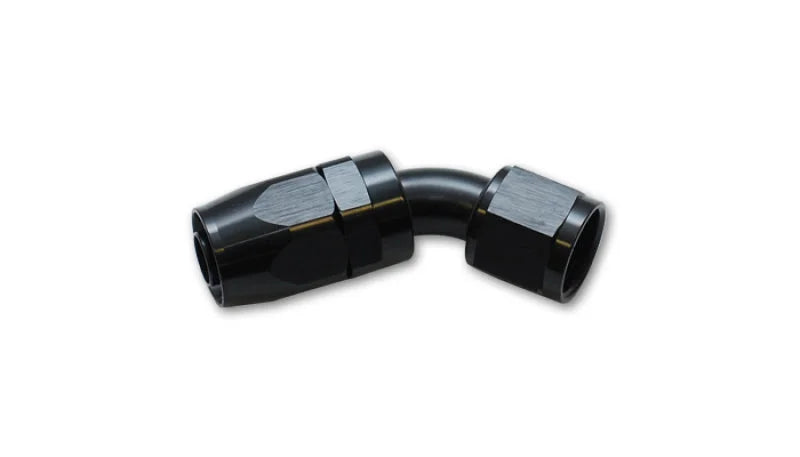 Vibrant -10AN 45 Degree Elbow Hose End Fitting - Side View