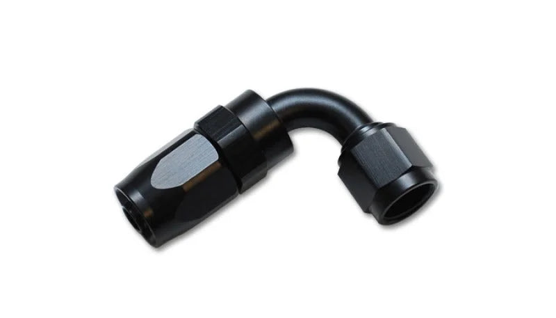 Vibrant -10AN 90 Degree Elbow Hose End Fitting - Side View