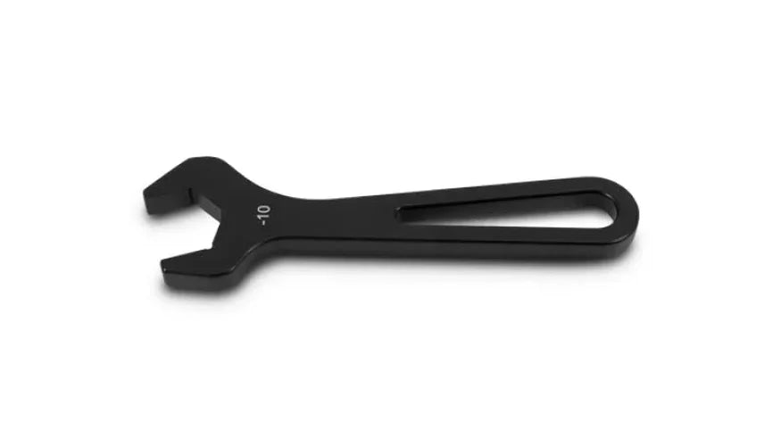 Vibrant -10AN Aluminum Wrench - Anodized Black (individual retail packaged) - Side View