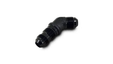 Load image into Gallery viewer, Vibrant -10AN Bulkhead Adapter 45 Degree Elbow Fitting - Anodized Black Only - Side View