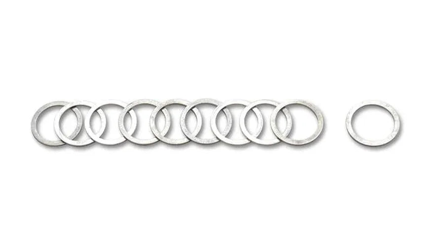 Vibrant -10AN Crush Washers - Pack of 10 - Side View