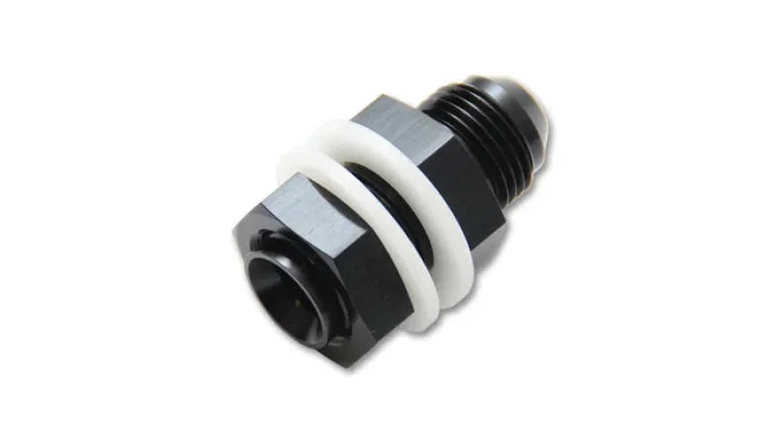 Vibrant -10AN Fuel Cell Bulkhead Adapter Fitting (w/ 2 PTFE Crush Washers & Nut) - Side View