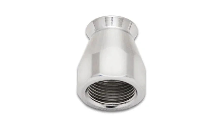 Vibrant 10AN Hose End Socket for PTFE Hose Ends - Chrome - Side View