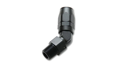 Vibrant -10AN Male NPT 45Degree Hose End Fitting - 3/8 NPT - Main Product View