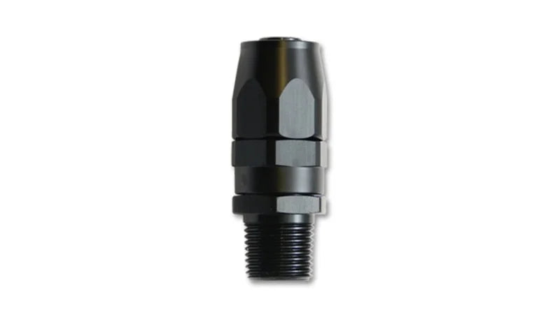 Vibrant -10AN Male NPT Straight Hose End Fitting - 1/2 NPT - Main Product View