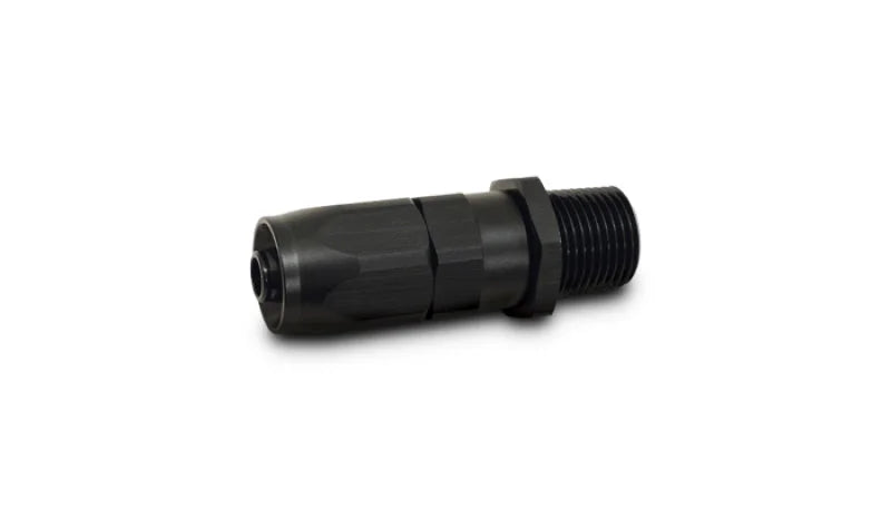 Vibrant -10AN Male NPT Straight Hose End Fitting - 3/8 NPT - Main Product View
