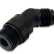 Load image into Gallery viewer, Vibrant -10AN Male to Male -10AN Straight Cut 45 Degree Adapter Fitting - Anodized Black - Back View