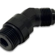 Load image into Gallery viewer, Vibrant -10AN Male to Male -8AN Straight Cut 45 Degree Adapter Fitting - Anodized Black - Back View