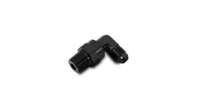 Load image into Gallery viewer, Vibrant -10AN to 3/8in NPT Male Swivel 90 Degree Adapter Fitting - Side View