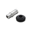 Load image into Gallery viewer, Vibrant 10mm (2/5in) O.D. Aluminum Vacuum Hose Fitting (includes Rubber Grommet) - Side View