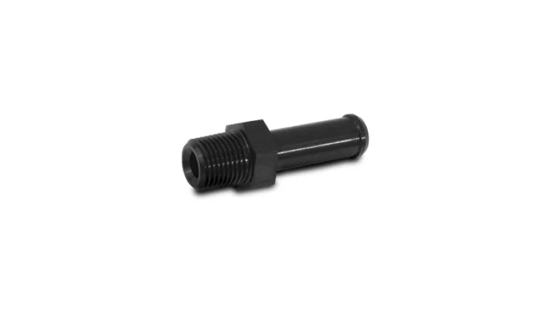 Vibrant 1/16in NPT to 1/4in Barb Straight Fitting - Aluminum - Main Product View
